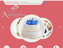 Tablet Screenshot of cukierniakalinka.com