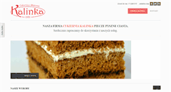 Desktop Screenshot of cukierniakalinka.pl
