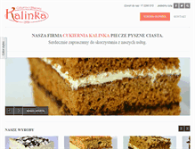 Tablet Screenshot of cukierniakalinka.pl